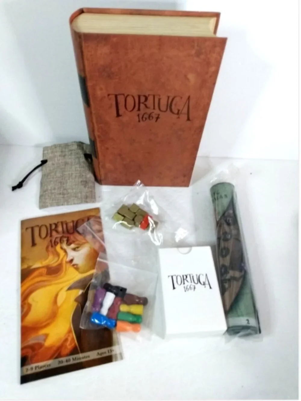 Tortuga 1667 Board Game Facade Games Pirate Strategy  2017  Complete 2-9 Players